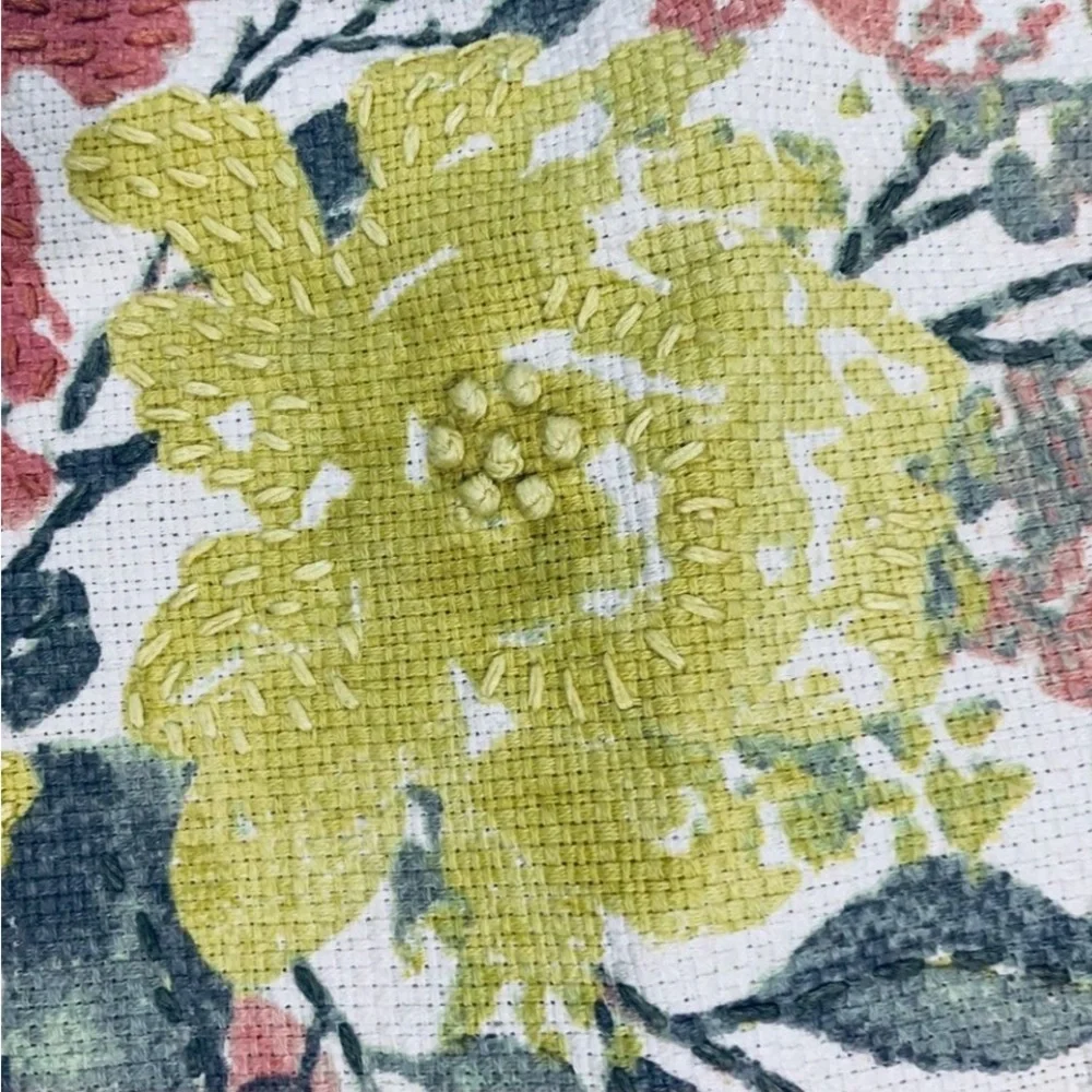 Cynthia Rowley Cotton Floral Pillow Sham W/Tassel 
Love on flip side - Picture 7 of 16